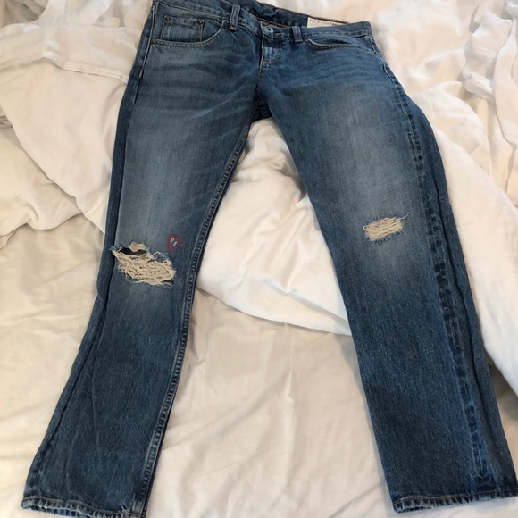 💥Flash Sale!💥R&B X Boyfriend Embroidered Jeans - Picture 7 of 8